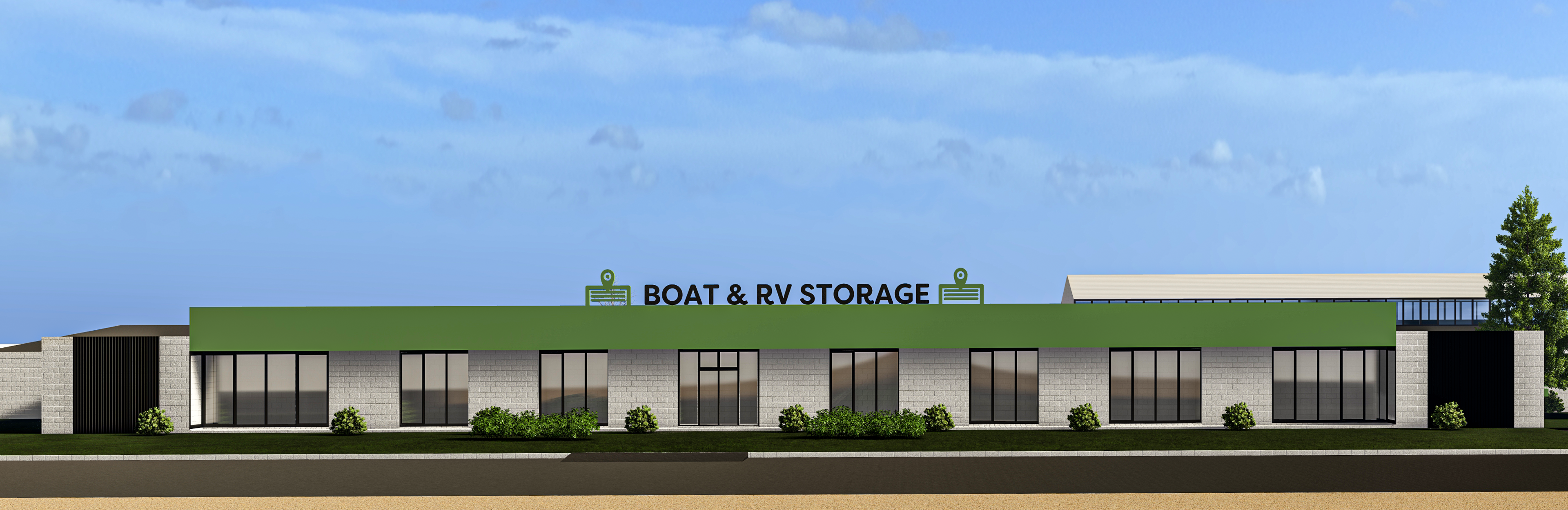Render of Bon Voyage Storage Renovation